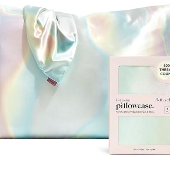 Kitsch Satin Pillowcases, Standard Size (color Aura) NWT Box has minimal damage - Picture 1 of 8